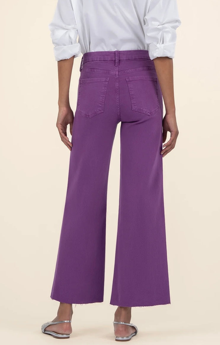 Meg High Rise Wide Leg - Orchid