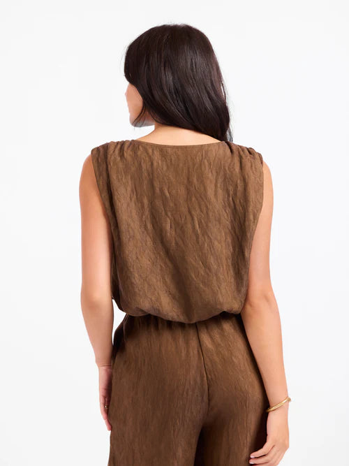 Sepia Sky Bubble Top