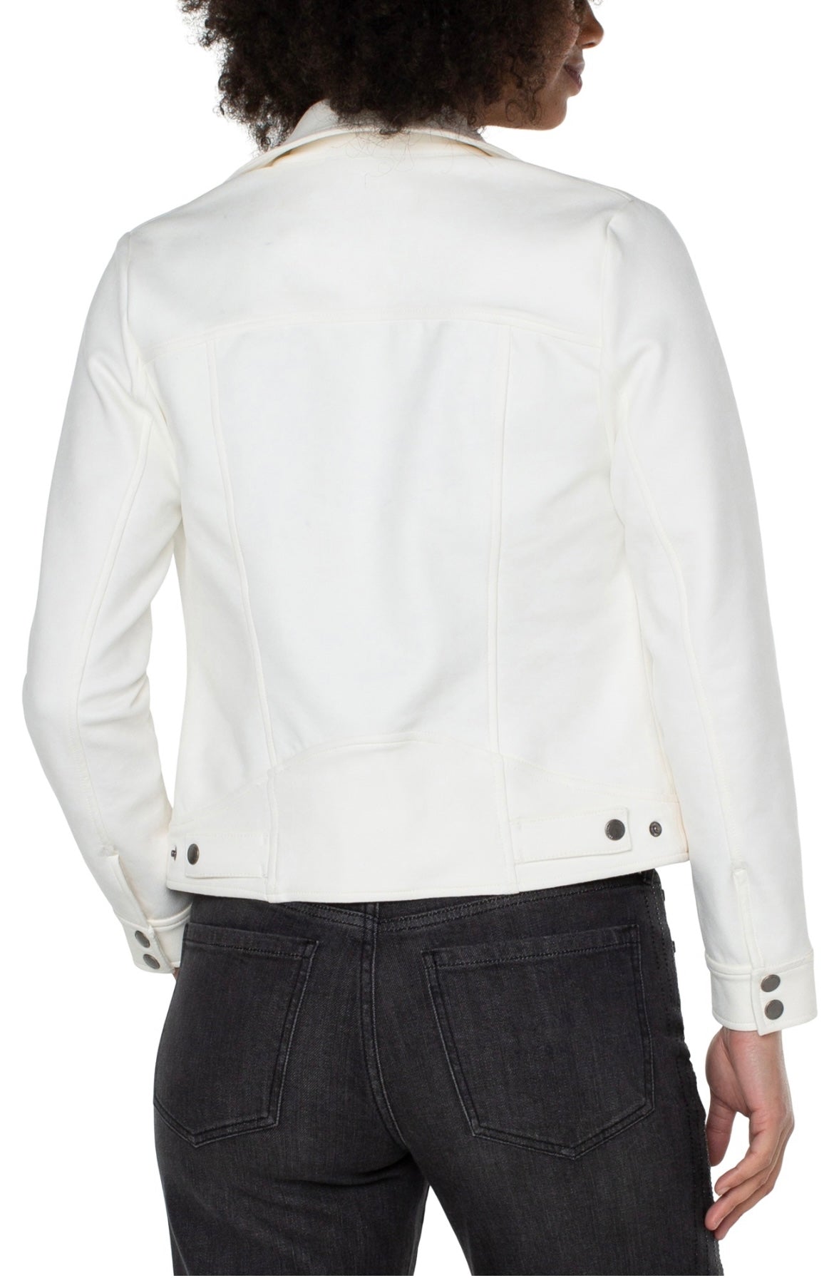 Liverpool White Moto Jacket