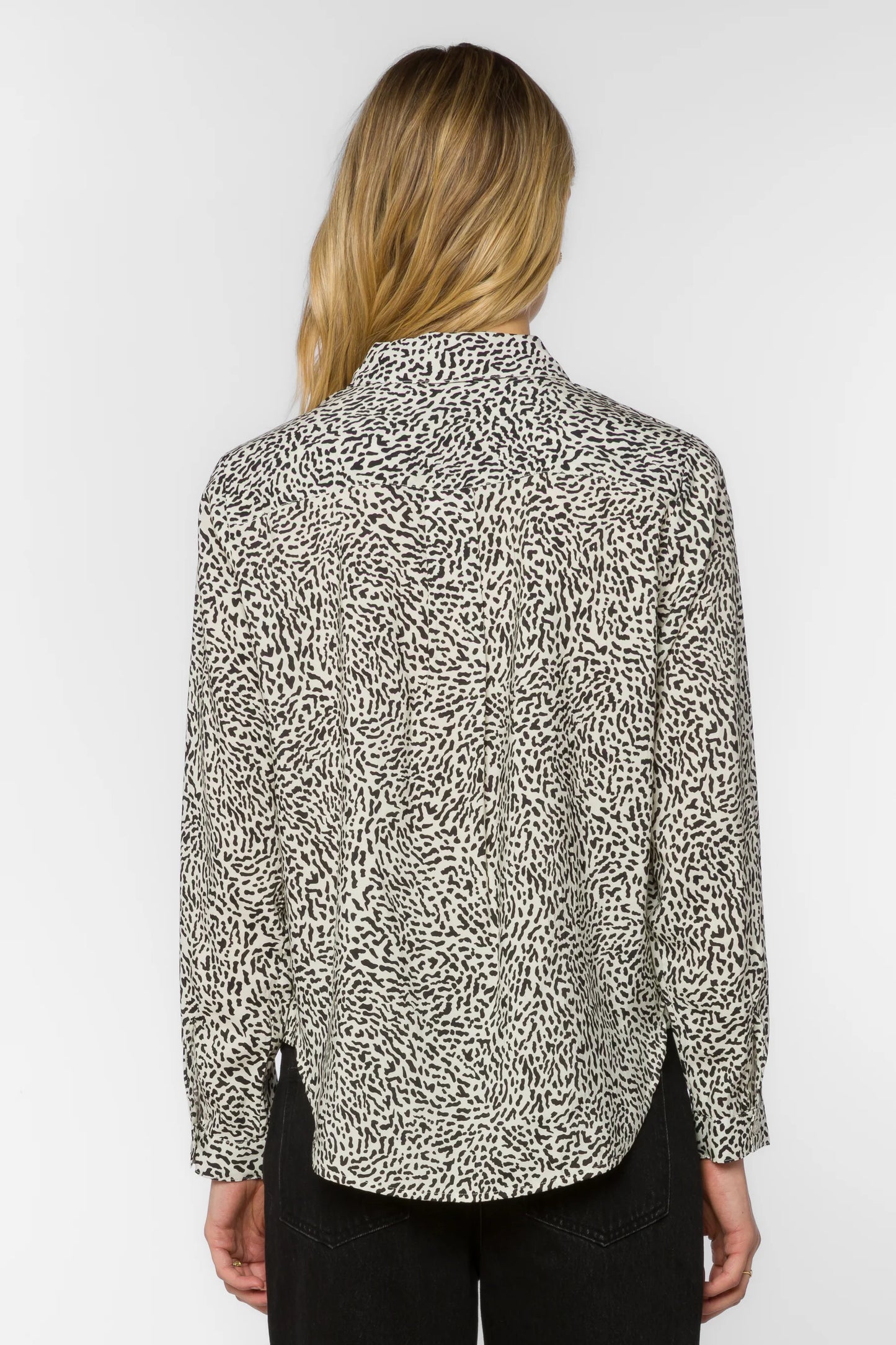 Natalie Animal Print Blouse