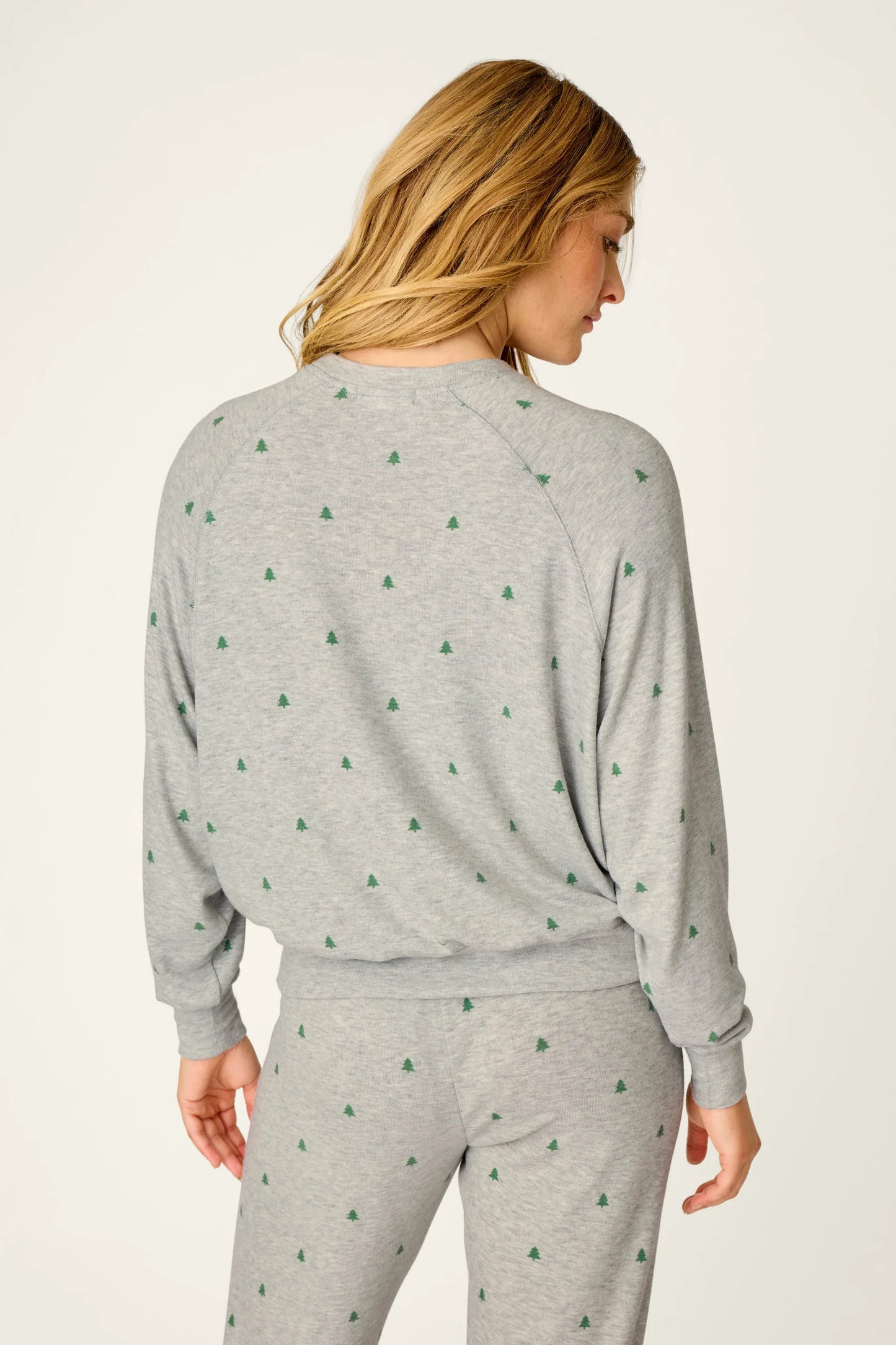Tree Print Long Sleeve Top