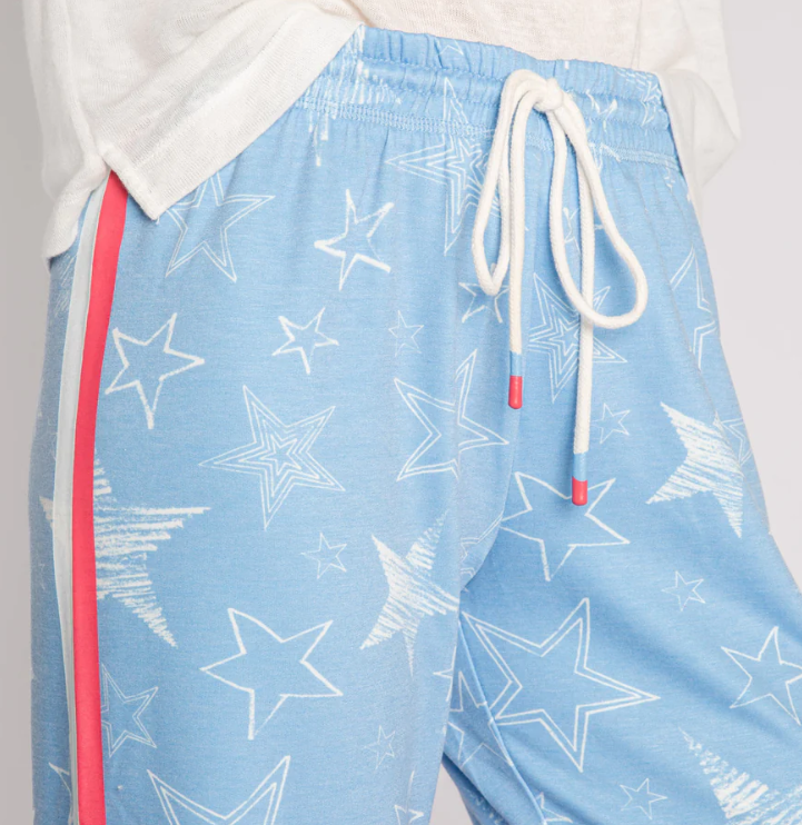 P.J. Salvage Blue Star Spangled Lounge Pant