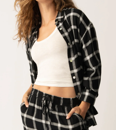 Cozy and Chic Long Sleeve Black Top