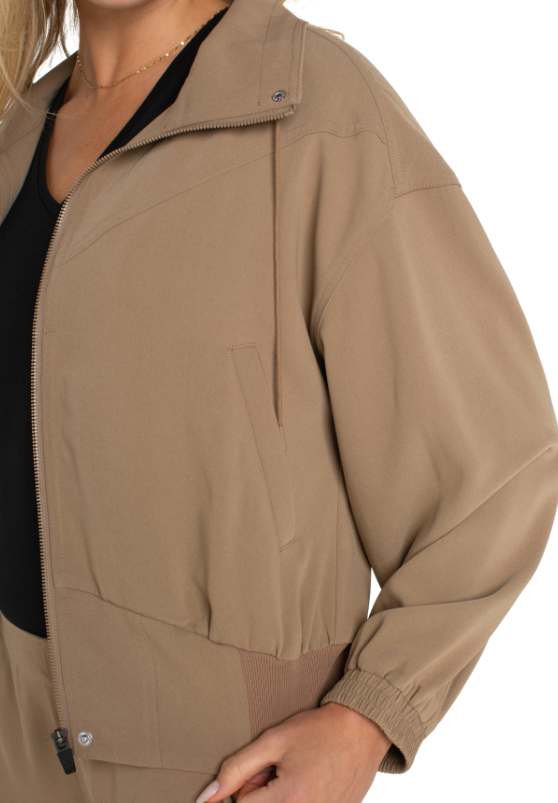Zip Up Dolman Jacket