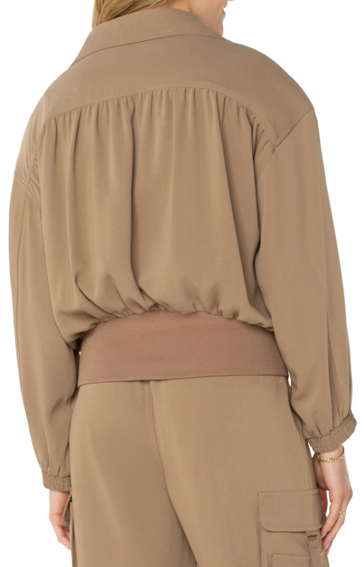 Zip Up Dolman Jacket