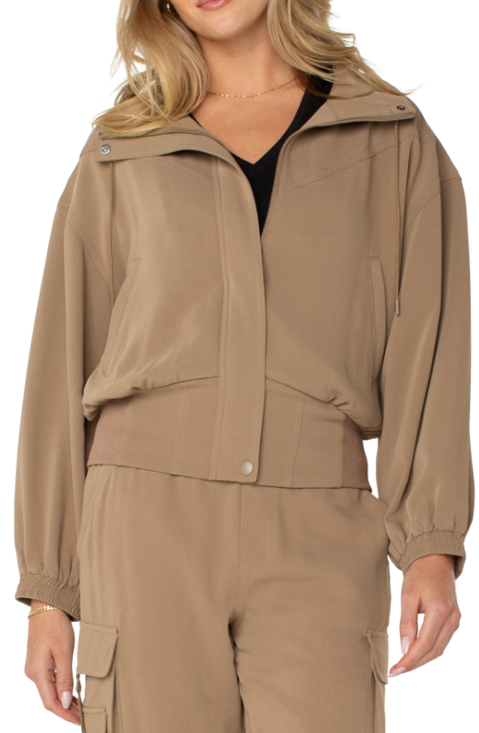 Zip Up Dolman Jacket