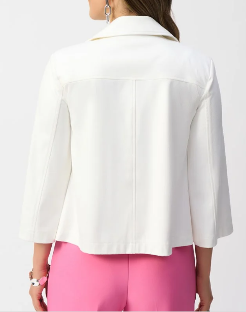 Foiled Faux Suede Swing Jacket