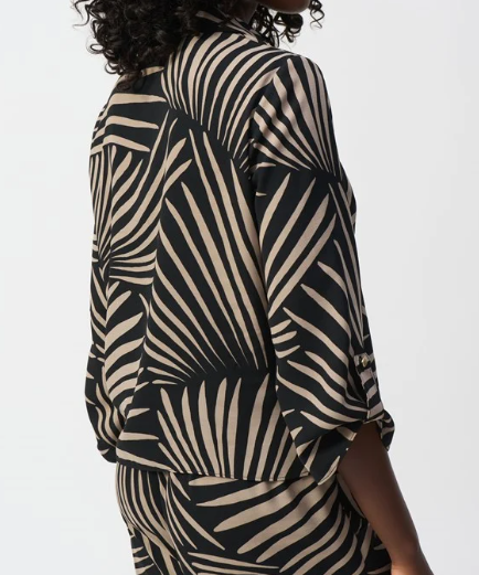 Gauze Tropical Print Top