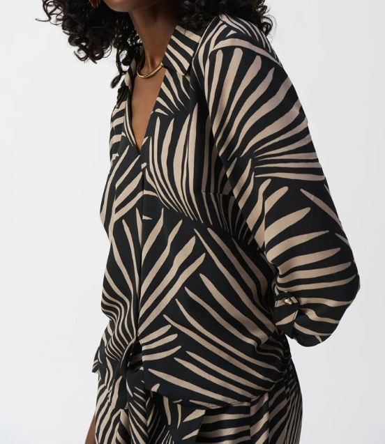 Gauze Tropical Print Top