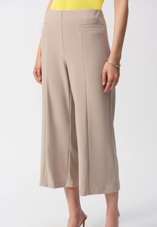 Silky Knit Culotte Pull-on Pants