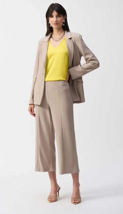 Silky Knit Culotte Pull-on Pants