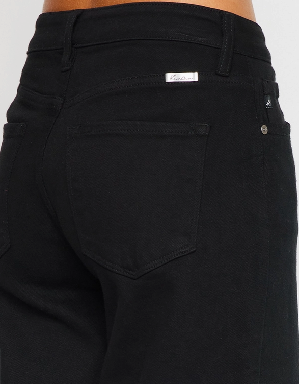 Black Wide Leg Cropped Jeans