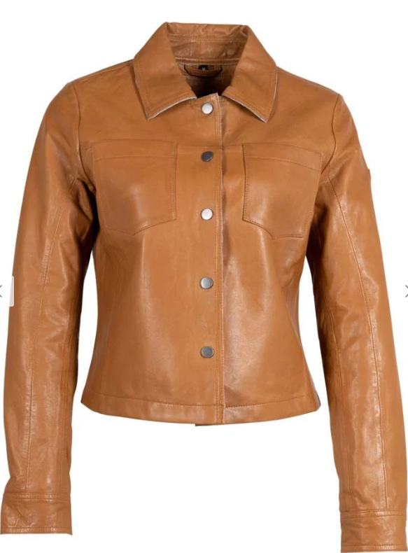 Lefei Crop Leather Jacket