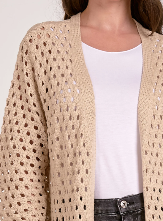 Elan Duster Cardigan - Sand