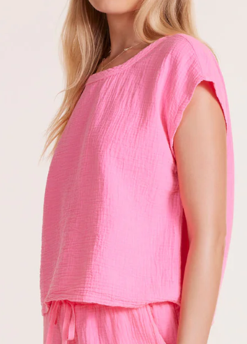 Bobi Short Sleeve Dolman Top