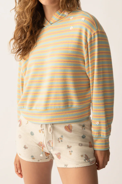 Sunshine on my Mind Striped Hoody