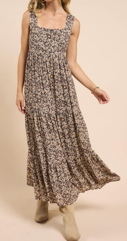 Desert Sunset Tiered Maxi Dress
