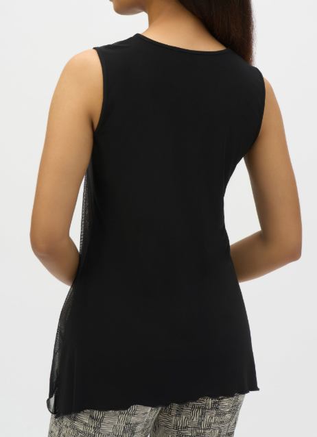 Sleeveless Foiled Tunic Top