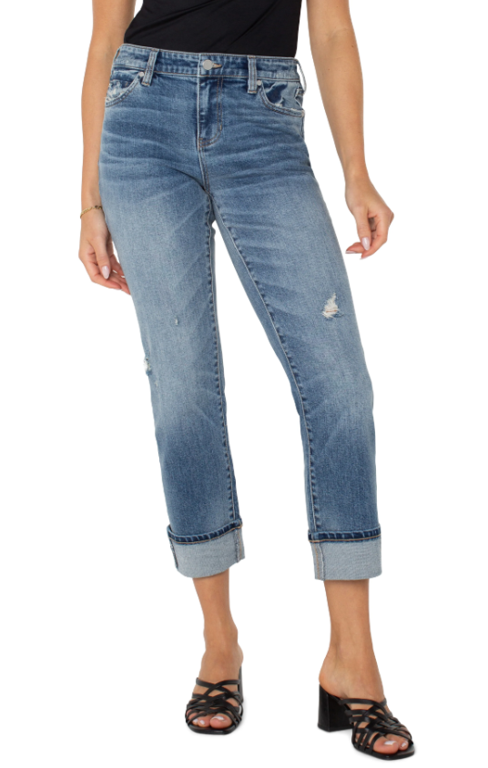 Marley Girlfriend Cuffed Jeans