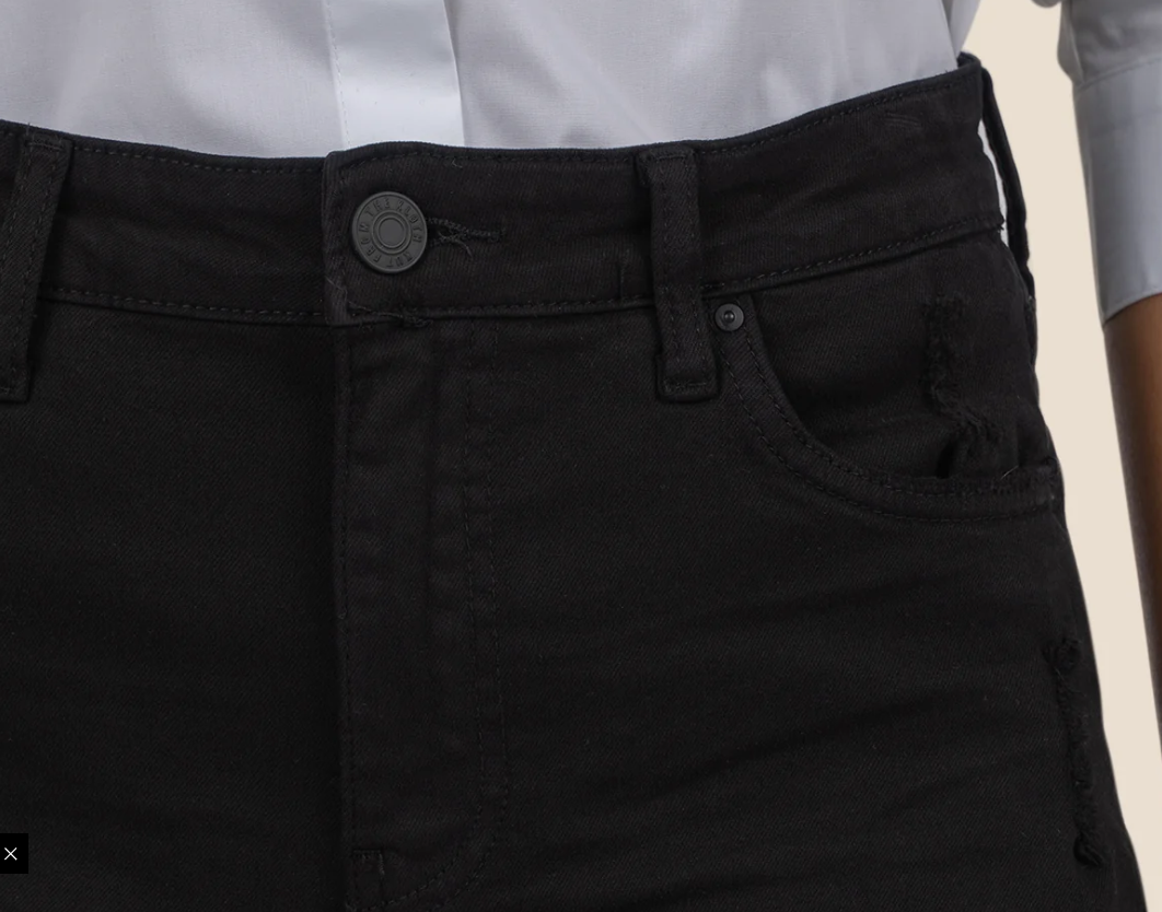 Jane High Rise Long Black Shorts