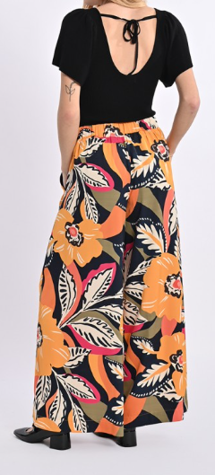Floral Print Wide Leg Pant
