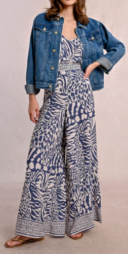 Zebra Print Wide Leg Pant