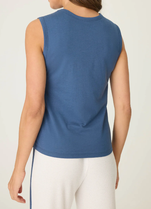 Navy Ciao Sleeveless Tee
