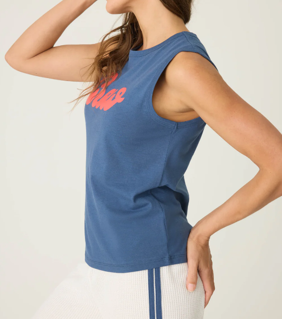 Navy Ciao Sleeveless Tee