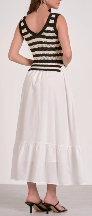 Crochet Sweater Tank Dress