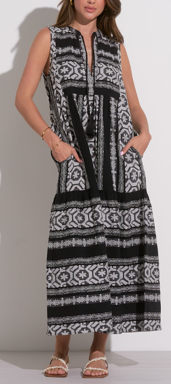 Sleeveless Tiered Maxi Dress