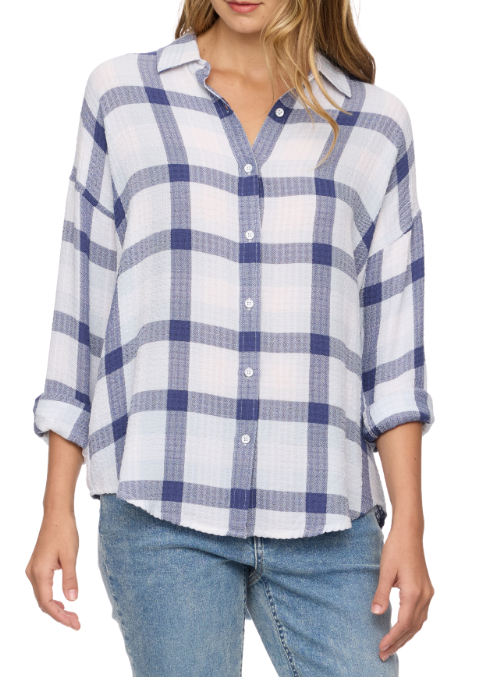 Leetonia Boyfriend Plaid Shirt