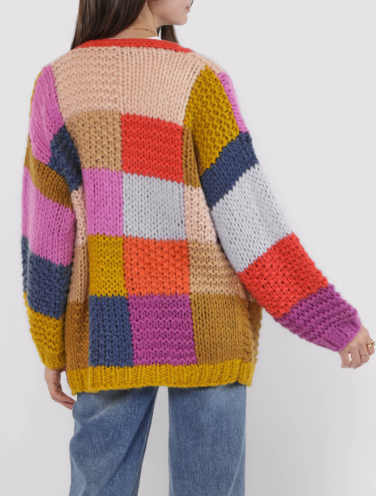Electric Feels Hand Knit Cardigan
