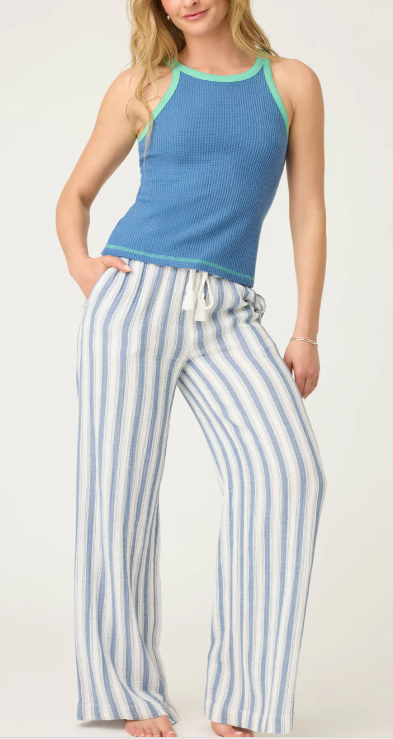 Striped Gauze Pants