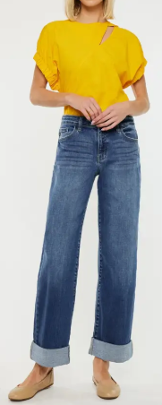 High Rise, Wide Leg Jeans