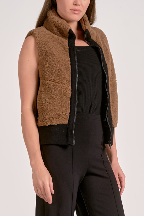 Teddy Zip Up Vest
