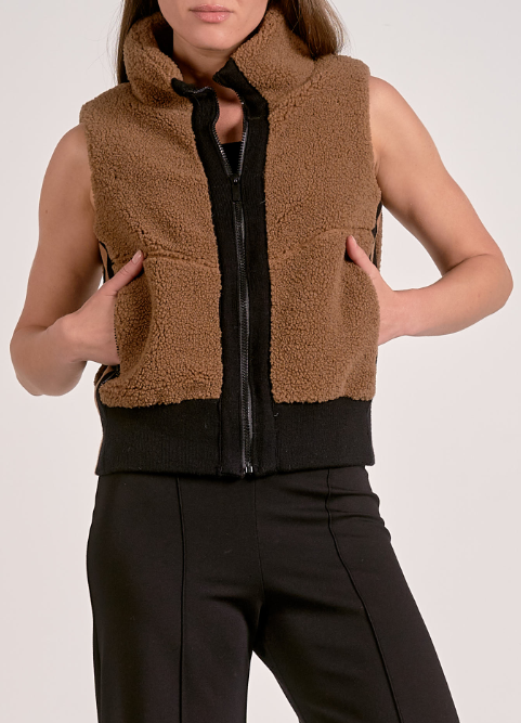 Teddy Zip Up Vest