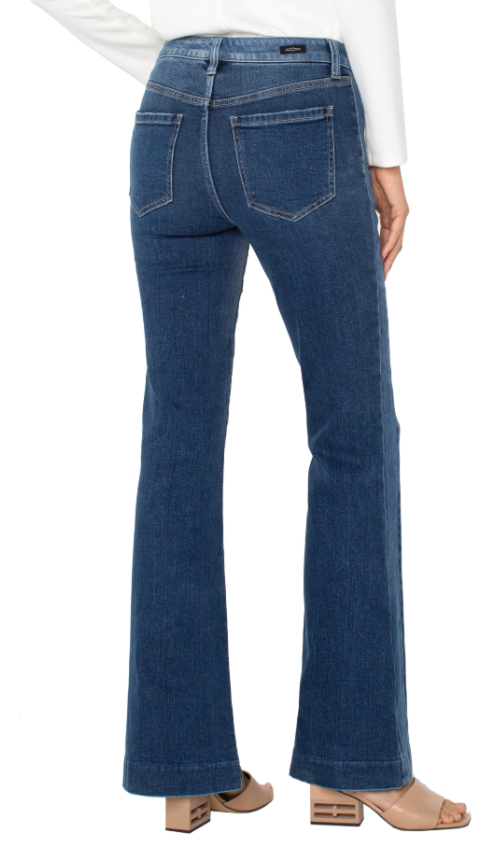 Hanna Flare Jeans with Blocking Detail