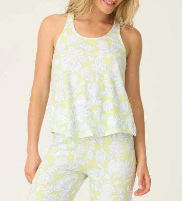 Beautiful Life Lime Floral Tank