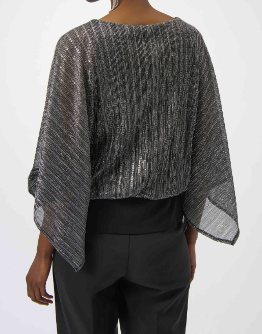 Sequin Pleated Knit Top
