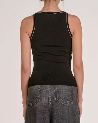 Contrast Stitch Tank