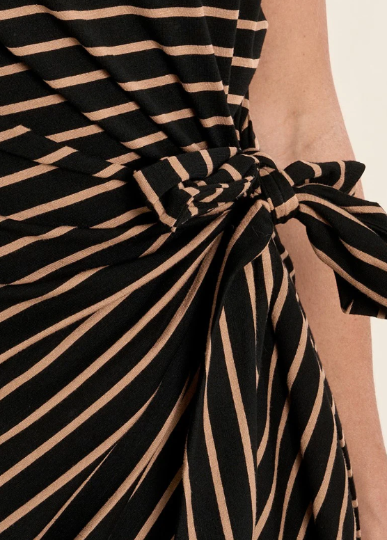 Striped Wrap Dress