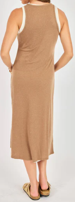 Sand Toys Layered Midi Dress