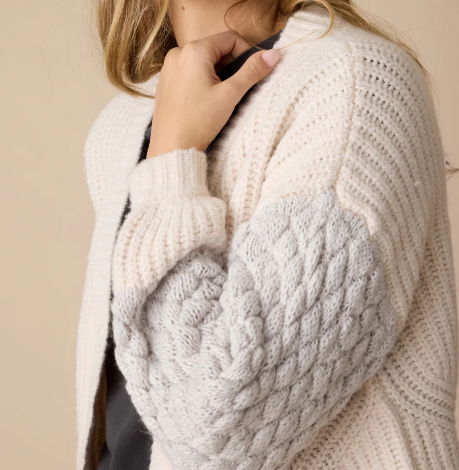 Brielle Mixed Stitch Cardigan