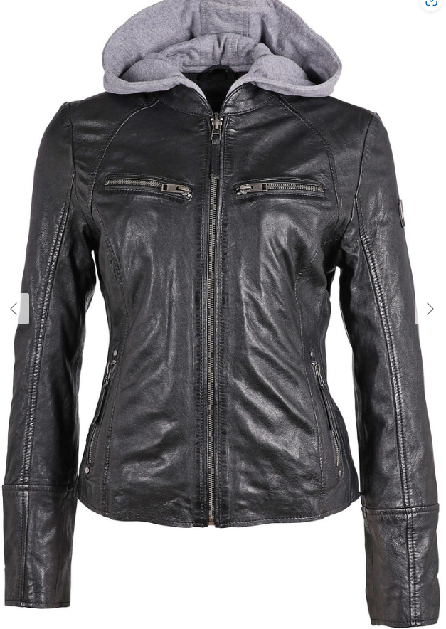 Mauritius Nola Hooded Leather Jacket - Black
