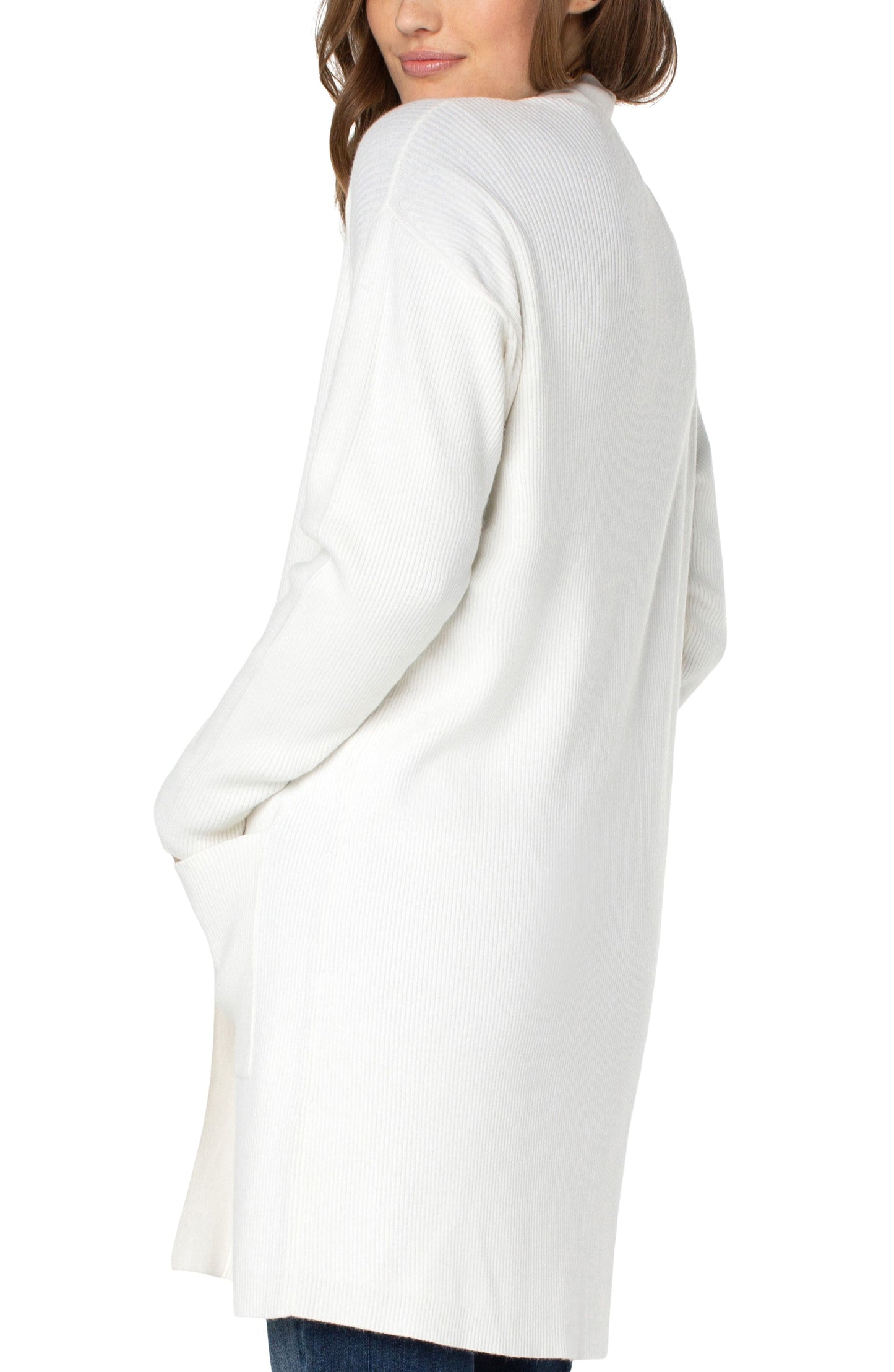Liverpool Open Front Cardigan - Ivory