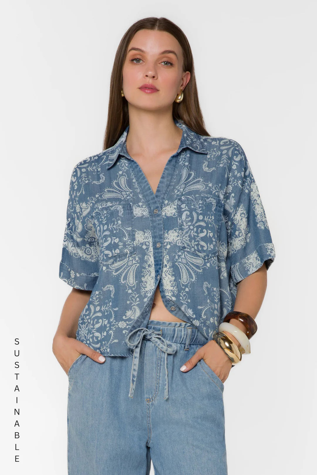 Bandana Scarf Shirt