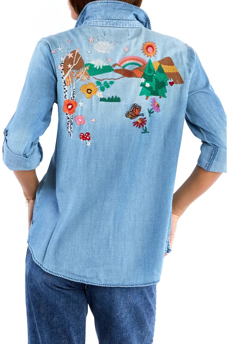 Happy Place Button Up Top