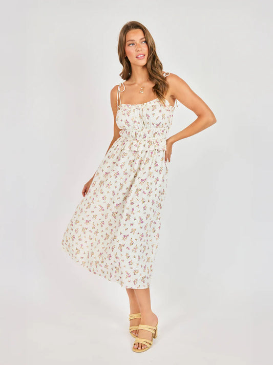 Bouquet Sweetheart Midi Dress
