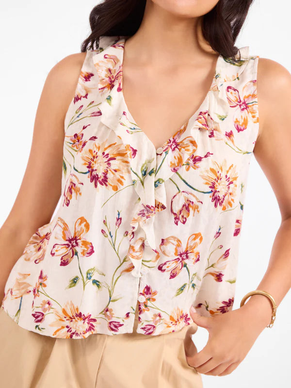 Floral Sleeveless Top