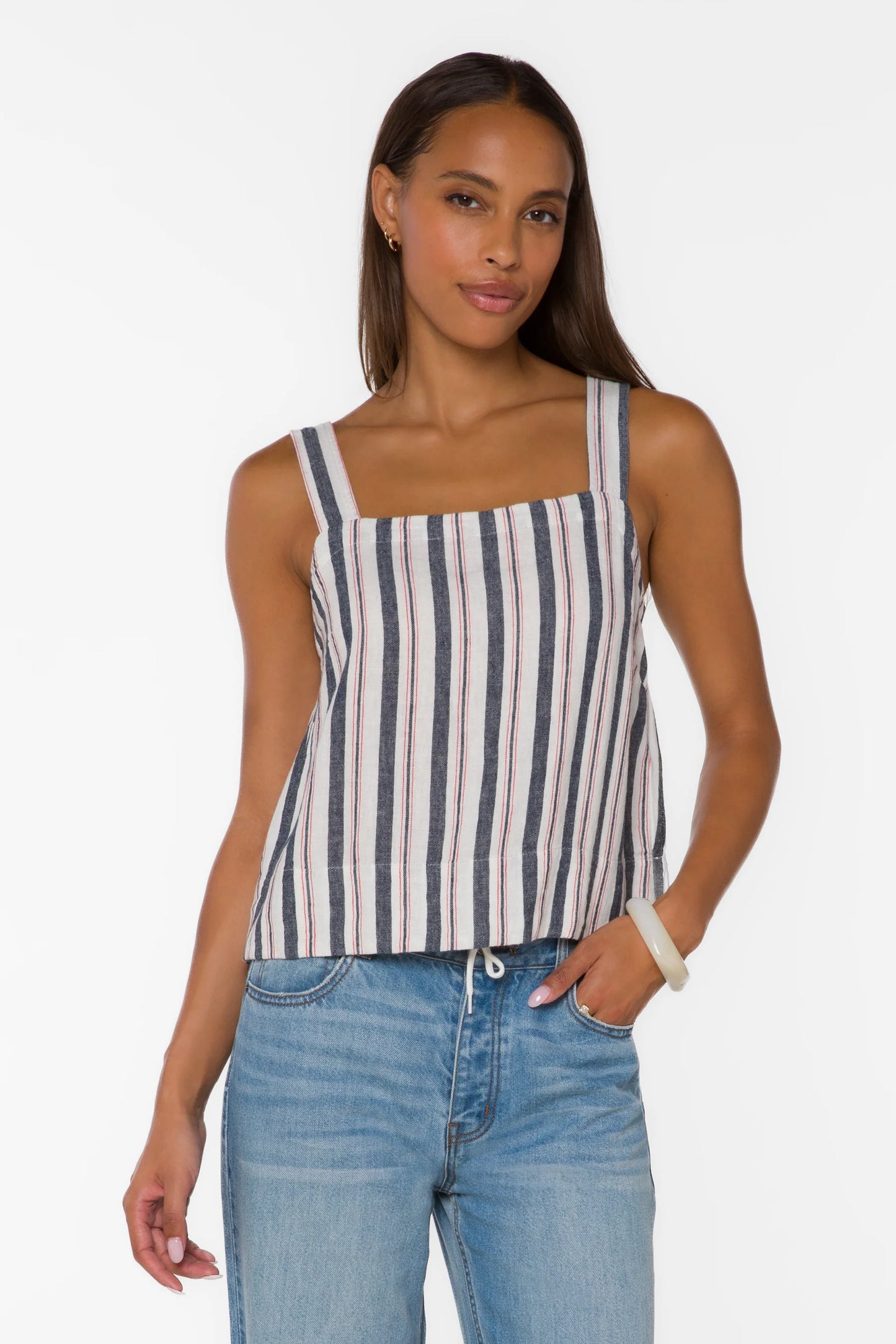 Blue Night Stripe Tank